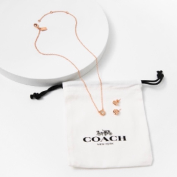 BNWT Coach Necklace & Earrings set - Picture 2 of 4